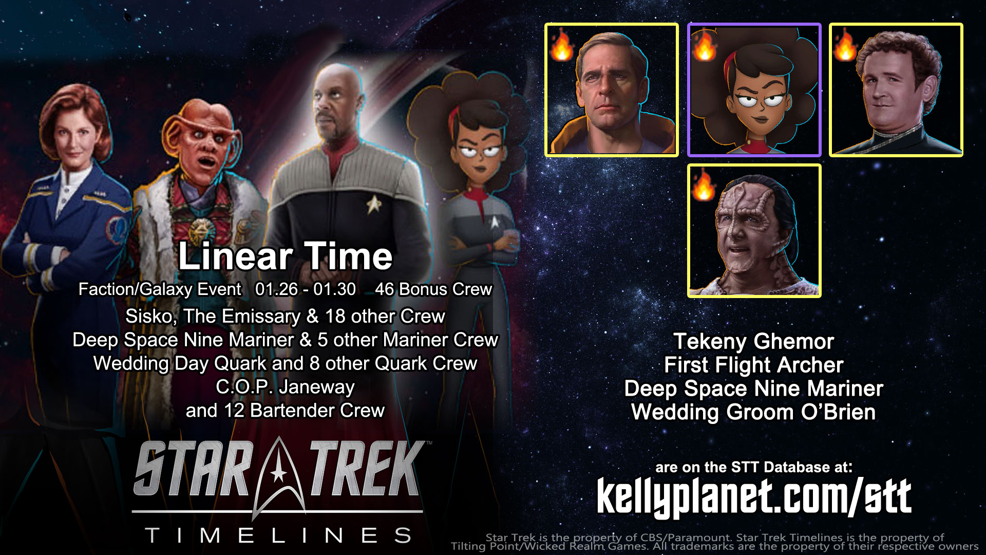 STT Faction/Galaxy Event LINEAR TIME and New Crew – – Star Trek ...