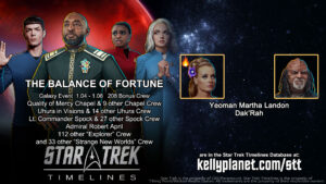 STT Faction Event THE BALANCE OF FORTUNE & New Crew