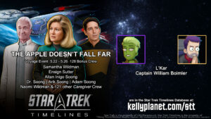 STT Voyage Event THE APPLE DOESN’T FALL FAR & New Crew