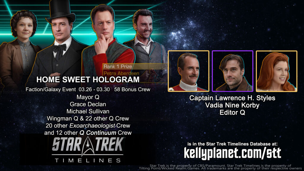 STT Faction/Galaxy Event HOME SWEET HOLOGRAM & New Crew