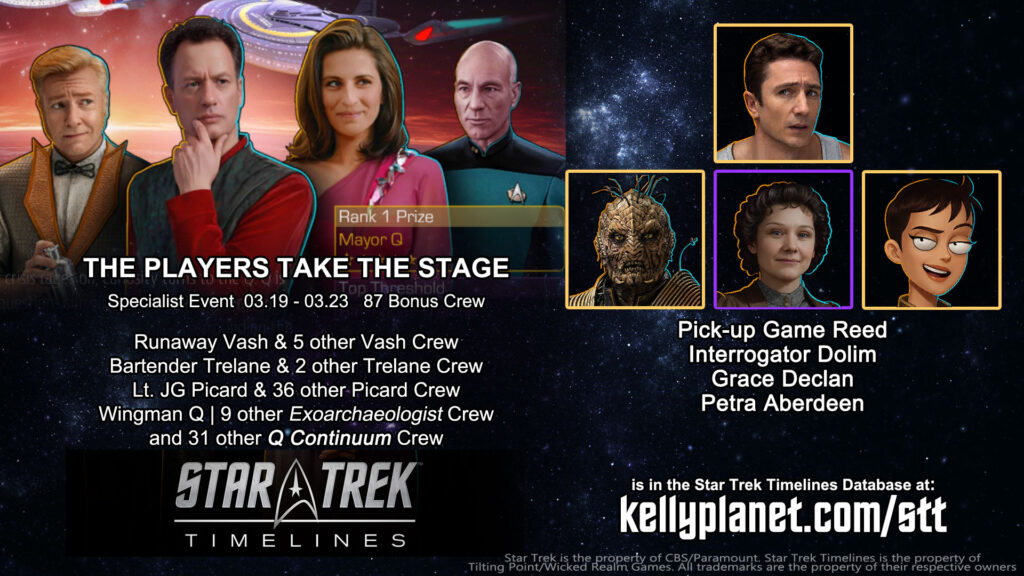 STT Voyage Event THE PLAYERS TAKE THE STAGE & New Crew