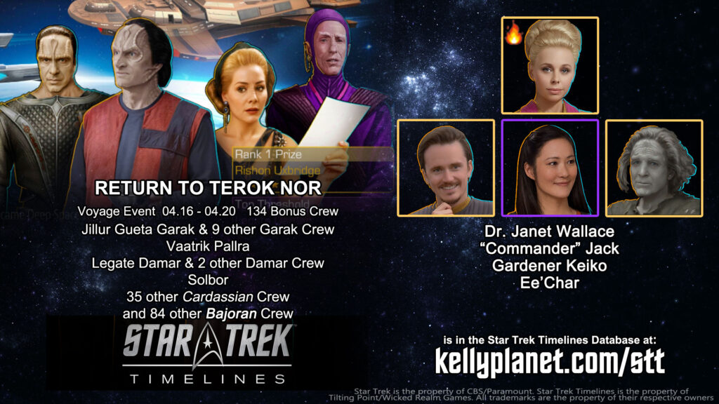 STT Voyage Event RETURN TO TEROK NOR & New Crew