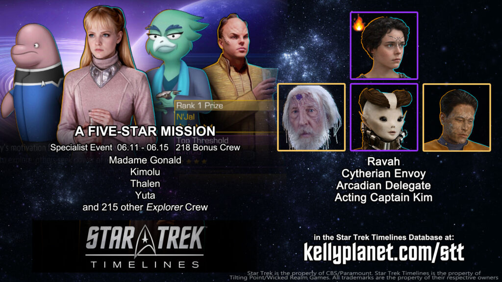 STT Specialist Event A FIVE-STAR Mission & New Crew