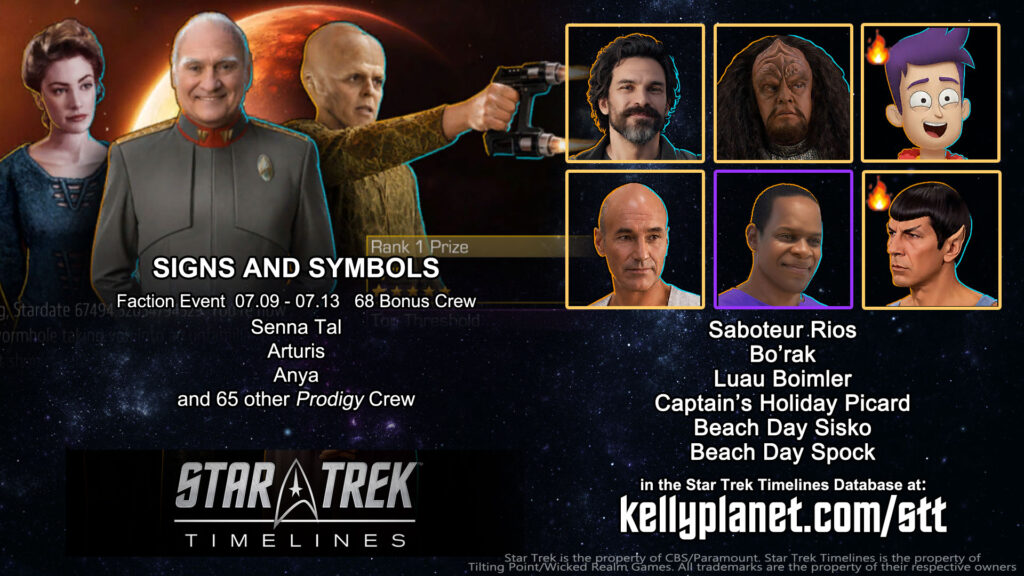 STT Faction Event SIGNS AND SYMBOLS & New Crew