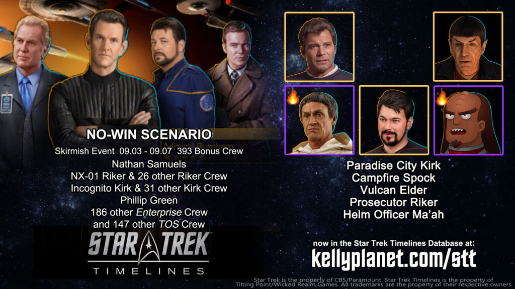 STT Skirmish Event NO-WIN SCENARIO & New Crew
