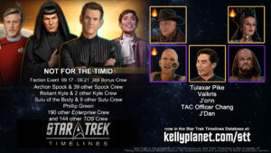 STT Faction Event NOT FOR THE TIMID & New Crew