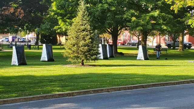 a 2-man paintball field on The Green? i know it's not for that, but First Friday is getting intense! lol