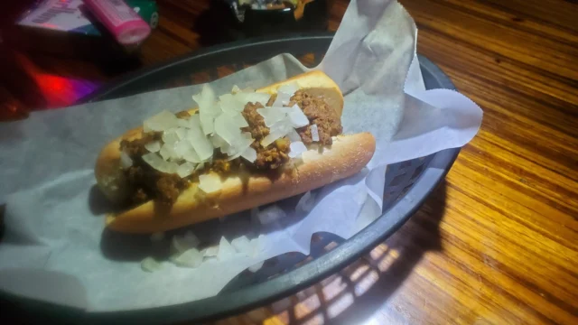 Texas Hots from The MUG... holy crap! i'm trying to keep up